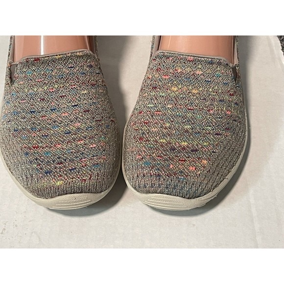 Skechers Sz 6.5 M Slip-On Sneakers Shoes Flats Multicolored Memory Foam Loafers - Picture 5 of 8